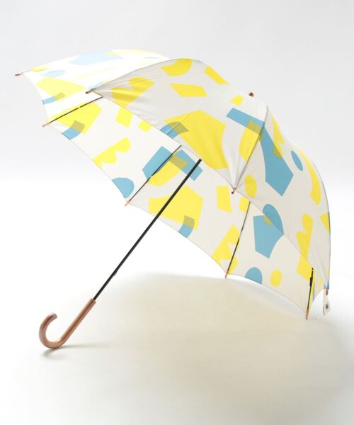 392 plusm（サンキューニプリュスエム）の「Umbrella Long 60 - day dream - 790233（長傘・レディース・グリーン/イエロー/ネイビー・60cm）」の7枚目の写真