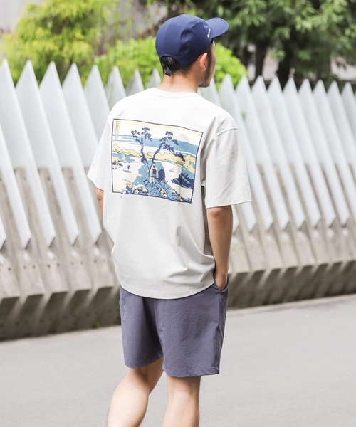 EKAL（エカル）の「『接触冷感』UKIYO-E LAKE T-SHIRTS（Tシャツ/カットソー・メンズ・ホワイト/ライトグレー・MEDIUM/LARGE）」の6枚目の写真