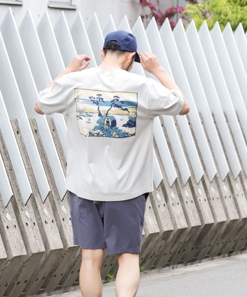 EKAL（エカル）の「『接触冷感』UKIYO-E LAKE T-SHIRTS（Tシャツ/カットソー・メンズ・ホワイト/ライトグレー・MEDIUM/LARGE）」の11枚目の写真