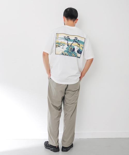 EKAL（エカル）の「『接触冷感』UKIYO-E LAKE T-SHIRTS（Tシャツ/カットソー・メンズ・ホワイト/ライトグレー・MEDIUM/LARGE）」の4枚目の写真