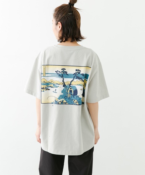 EKAL（エカル）の「『接触冷感』UKIYO-E LAKE T-SHIRTS（Tシャツ/カットソー・メンズ・ホワイト/ライトグレー・MEDIUM/LARGE）」の17枚目の写真