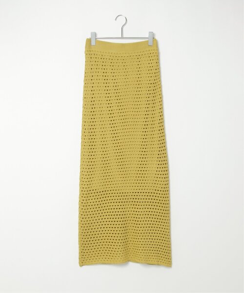 VENCEEXCHANGE（ヴァンスエクスチェンジ）の「クロシェニットスカート（スカート・レディース・イエロー/ブラック/ホワイト/ブラウン・FREE）」の21枚目の写真