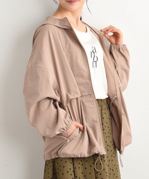 INTERPLANET（インタープラネット）の「コットンライクマウンテンパーカー（マウンテンパーカー・レディース・ブラック/ベージュ・FREE）」の16枚目の写真