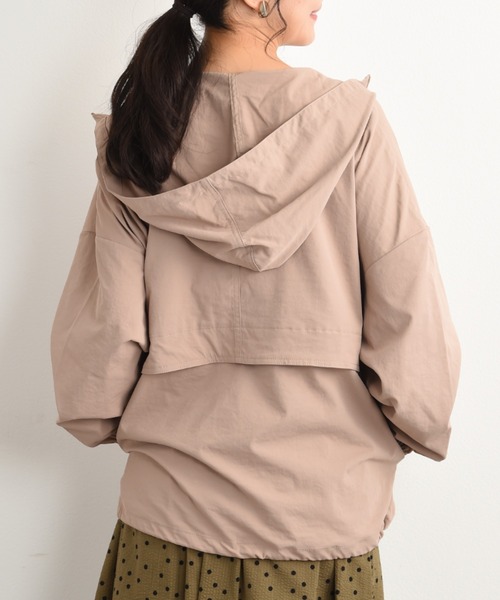 INTERPLANET（インタープラネット）の「コットンライクマウンテンパーカー（マウンテンパーカー・レディース・ブラック/ベージュ・FREE）」の17枚目の写真