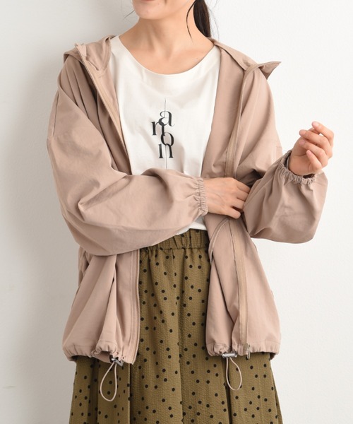 INTERPLANET（インタープラネット）の「コットンライクマウンテンパーカー（マウンテンパーカー・レディース・ブラック/ベージュ・FREE）」の15枚目の写真