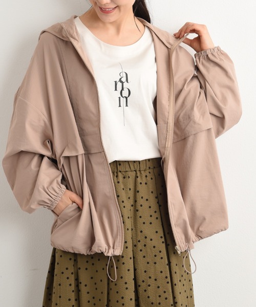 INTERPLANET（インタープラネット）の「コットンライクマウンテンパーカー（マウンテンパーカー・レディース・ブラック/ベージュ・FREE）」の19枚目の写真