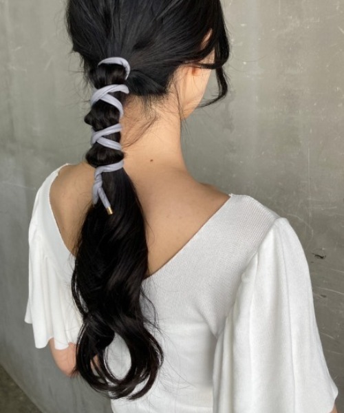 tolene(トレネ)の「フリルスリーブデザインVネッツ半袖ニット(ニット/セーター・レディース・グリーン/ホワイト/ブラック/ピンク・FREE)」の9枚目の写真