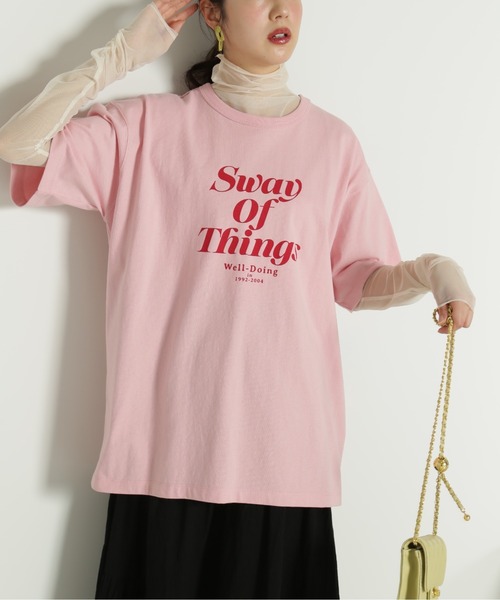 FREE'S MART(フリーズマート)の「◇ロゴビッグTシャツ(Tシャツ/カットソー・レディース・ブラック/ピンク/ホワイト・FREE)」の11枚目の写真