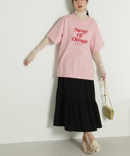 FREE'S MART(フリーズマート)の「◇ロゴビッグTシャツ(Tシャツ/カットソー・レディース・ブラック/ピンク/ホワイト・FREE)」の14枚目の写真