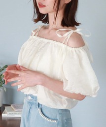 archives | 肩リボンバルーンブラウス(シャツ/ブラウス)