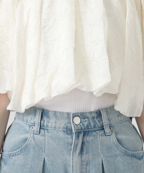 archives（アルシーヴ）の「肩リボンバルーンブラウス（シャツ/ブラウス・レディース・ブルーグレー/オフホワイト/ブラック・MEDIUM）」の16枚目の写真