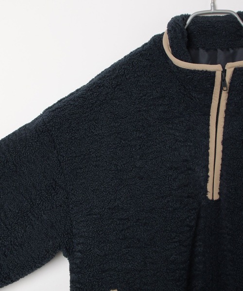 PBLIM(ページボーイリム)の「PBLIM/パイピングボアブルゾン(ブルゾン・レディース・ネイビー/グリーン/オフホワイト・FREE)」の5枚目の写真