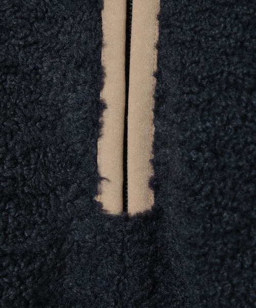 PBLIM(ページボーイリム)の「PBLIM/パイピングボアブルゾン(ブルゾン・レディース・ネイビー/グリーン/オフホワイト・FREE)」の6枚目の写真