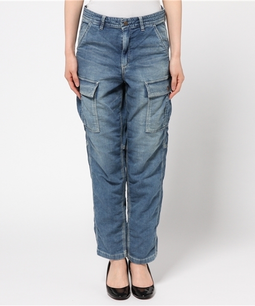 HYSTERIC GLAMOUR（ヒステリックグラマー）の「USED加工 イージーPT（デニムパンツ・レディース・インディゴブルー/ダークインディゴブルー・MEDIUM/SMALL/X-SMALL）」の7枚目の写真