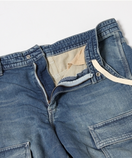 HYSTERIC GLAMOUR（ヒステリックグラマー）の「USED加工 イージーPT（デニムパンツ・レディース・インディゴブルー/ダークインディゴブルー・MEDIUM/SMALL/X-SMALL）」の8枚目の写真