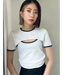 EMODA | ドローストリング2WAYトップ(Tシャツ/カットソー)