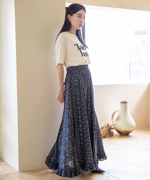 LOWRYS FARM（ローリーズファーム）の「フロッキーロゴＳＳ　968140（Tシャツ/カットソー・レディース・グレー/アイボリー/ブラウン・FREE）」の14枚目の写真