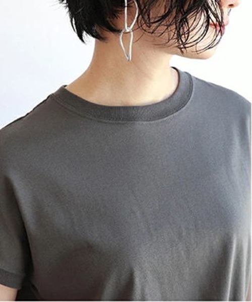 almost ready（オルモストレディー）の「[almost ready]サイドスリットトップス（Tシャツ/カットソー）」 - WEAR