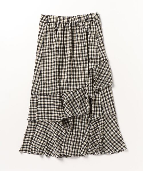美品♡ オッズオン　OzzCroce ロングスカート　チェック　レース　フリル OZZON ONESTE croce オッズオンレアシリーズロングコルセット型