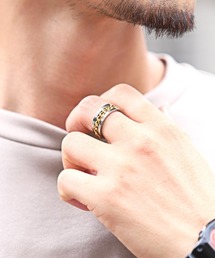 LUXSTYLE（ラグスタイル）の「喜平チェーン風リング（リング）」