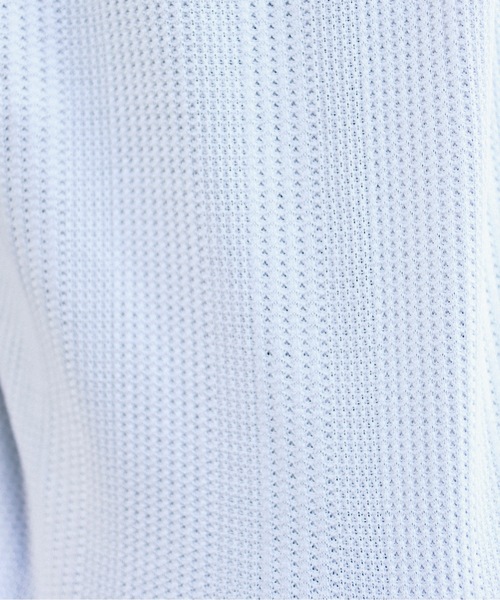 Bling Leads(ブリングリーズ)の「Z)【BLINGLEADS】723413 ハリヌキワッフルクルーネック半袖(Tシャツ/カットソー・メンズ・グレー/ホワイト/ブラック・MEDIUM/LARGE)」の13枚目の写真