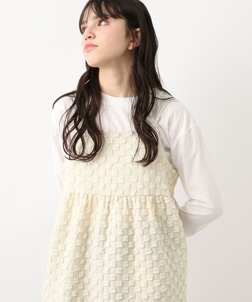 GLOBAL WORK（グローバルワーク）の「2SETキャミ＊ロンT/AND YUA ANY/969701（その他トップス・キッズ・アイボリー/ブラック・150cm/160cm）」の16枚目の写真