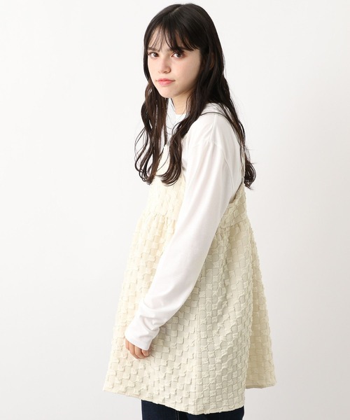 GLOBAL WORK（グローバルワーク）の「2SETキャミ＊ロンT/AND YUA ANY/969701（その他トップス・キッズ・アイボリー/ブラック・150cm/160cm）」の12枚目の写真