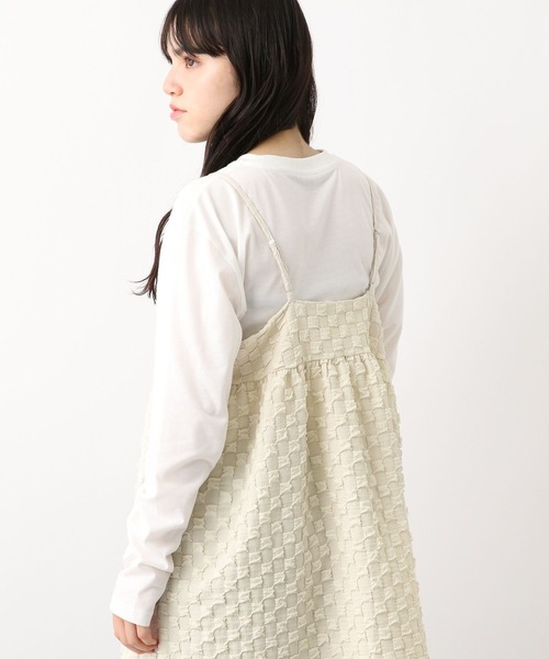 GLOBAL WORK（グローバルワーク）の「2SETキャミ＊ロンT/AND YUA ANY/969701（その他トップス・キッズ・アイボリー/ブラック・150cm/160cm）」の4枚目の写真