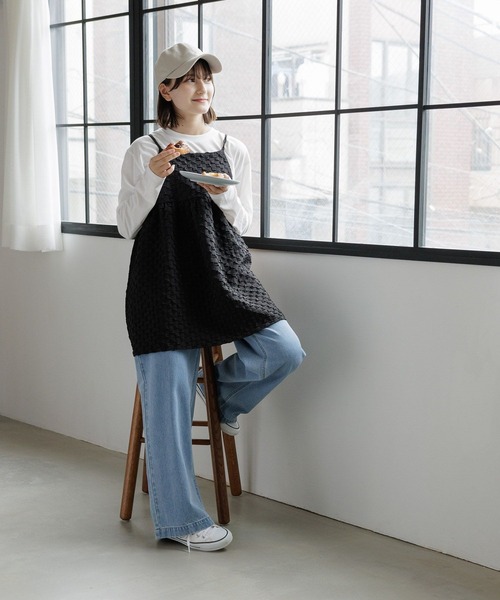 GLOBAL WORK（グローバルワーク）の「2SETキャミ＊ロンT/AND YUA ANY/969701（その他トップス・キッズ・アイボリー/ブラック・150cm/160cm）」の21枚目の写真