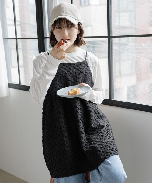 GLOBAL WORK（グローバルワーク）の「2SETキャミ＊ロンT/AND YUA ANY/969701（その他トップス・キッズ・アイボリー/ブラック・150cm/160cm）」の17枚目の写真