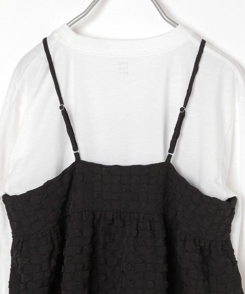 GLOBAL WORK（グローバルワーク）の「2SETキャミ＊ロンT/AND YUA ANY/969701（その他トップス・キッズ・アイボリー/ブラック・150cm/160cm）」の18枚目の写真