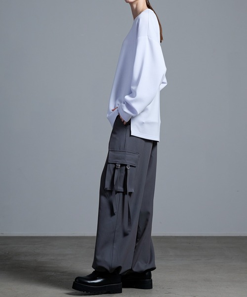 Loose/ルース（ルース）の「ドレープモード 2wayパラシュートカーゴパンツ（カーゴパンツ・メンズ・ブラック/グレー系その他/グレイッシュブルー/ブラック系/グレー・XS/S/M/L）」の13枚目の写真