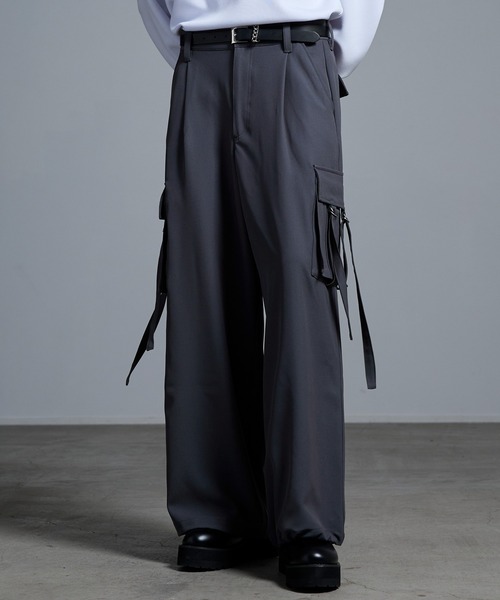 Loose/ルース（ルース）の「ドレープモード 2wayパラシュートカーゴパンツ（カーゴパンツ・メンズ・ブラック/グレー系その他/グレイッシュブルー/ブラック系/グレー・XS/S/M/L）」の6枚目の写真