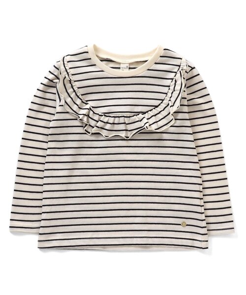 apres les cours（アプレレクール）の「【WEB限定】ヨークフリルTシャツ（Tシャツ/カットソー・キッズ・ピンク/ブルー/オフホワイト/ワインレッド・130/100/90/120/140/80/110）」の13枚目の写真