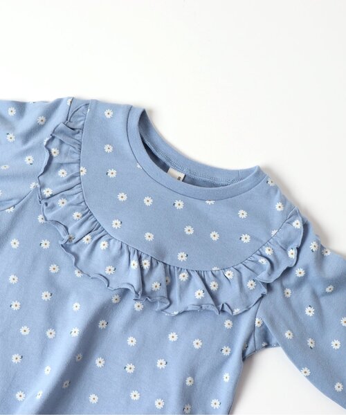 apres les cours（アプレレクール）の「【WEB限定】ヨークフリルTシャツ（Tシャツ/カットソー・キッズ・ピンク/ブルー/オフホワイト/ワインレッド・130/100/90/120/140/80/110）」の6枚目の写真