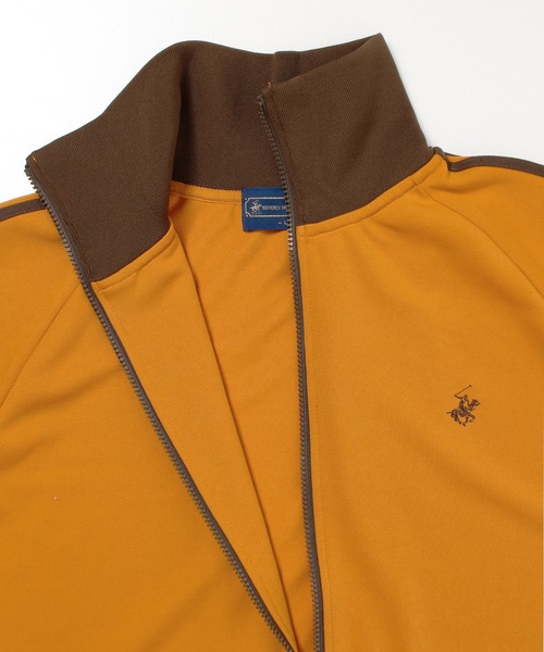 BEVERLY HILLS POLO CLUB(ビバリーヒルズポロクラブ)の「【BEVERLY HILLS POLO CLUB/ビバリーヒルズポロクラブ】 袖ラインジャージ スタンド衿トラックジャケット(ジャージ・メンズ・スミクロ/ダークオレンジ/アイボリー/ライトブルー/ネイビー/グレー・M/L/LL)」の19枚目の写真