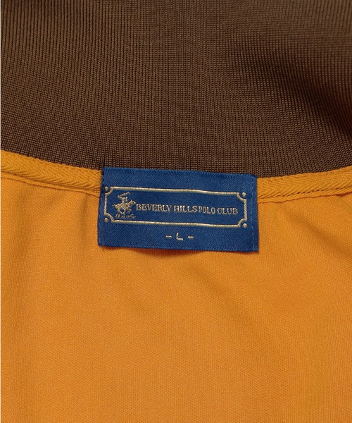 BEVERLY HILLS POLO CLUB(ビバリーヒルズポロクラブ)の「【BEVERLY HILLS POLO CLUB/ビバリーヒルズポロクラブ】 袖ラインジャージ スタンド衿トラックジャケット(ジャージ・メンズ・スミクロ/ダークオレンジ/アイボリー/ライトブルー/ネイビー/グレー・M/L/LL)」の18枚目の写真