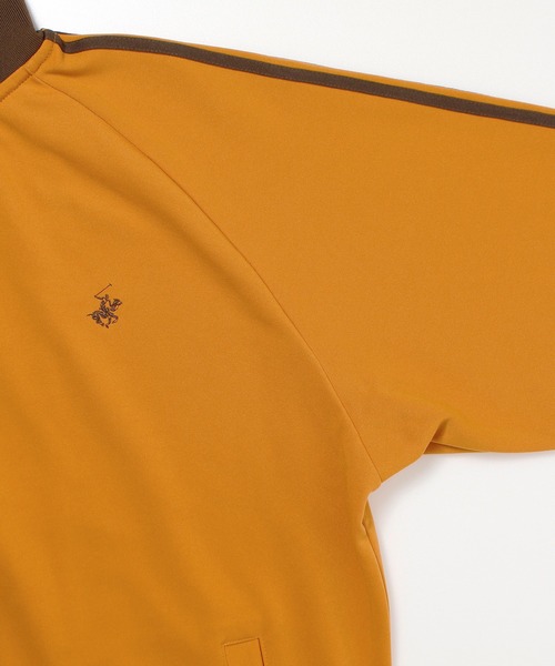 BEVERLY HILLS POLO CLUB(ビバリーヒルズポロクラブ)の「【BEVERLY HILLS POLO CLUB/ビバリーヒルズポロクラブ】 袖ラインジャージ スタンド衿トラックジャケット(ジャージ・メンズ・スミクロ/ダークオレンジ/アイボリー/ライトブルー/ネイビー/グレー・M/L/LL)」の16枚目の写真