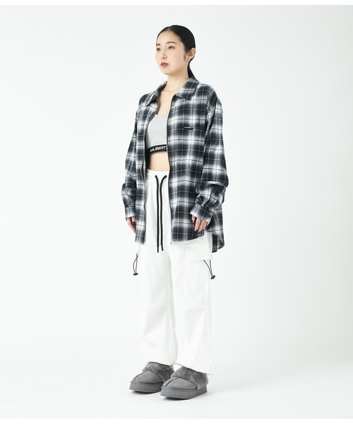 ANLIBERTY ANAP（アンリバティアナップ）の「チェックジップアップシャツ（シャツ/ブラウス・レディース・ブラック/レッド・FREE）」の22枚目の写真