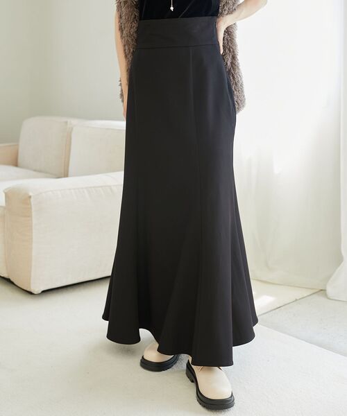 MAJESTIC LEGON(マジェスティックレゴン)の「ベーシックマーメイドスカート(スカート・レディース・ブラウン系その他2/ブラック/ホワイト系その他2/ブラック系その他・MEDIUM/SMALL)」の9枚目の写真