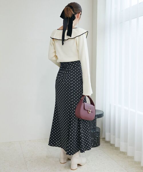 MAJESTIC LEGON(マジェスティックレゴン)の「ベーシックマーメイドスカート(スカート・レディース・ブラウン系その他2/ブラック/ホワイト系その他2/ブラック系その他・MEDIUM/SMALL)」の14枚目の写真