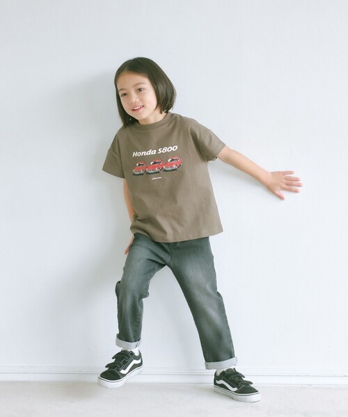 green label relaxing(グリーンレーベルリラクシング)の「TJ ドビーデニム テーパードパンツ 100cm-130cm(デニムパンツ・キッズ・ブラック/ライトブルー/ネイビー・100cm/120cm/130cm/110cm)」の4枚目の写真