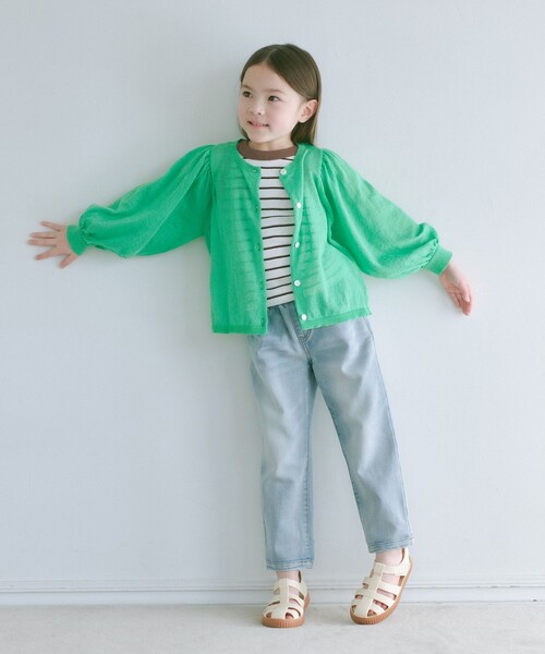 green label relaxing(グリーンレーベルリラクシング)の「TJ ドビーデニム テーパードパンツ 100cm-130cm(デニムパンツ・キッズ・ブラック/ライトブルー/ネイビー・100cm/120cm/130cm/110cm)」の6枚目の写真