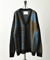 ADAM PATEK（アダムパテック）の「【ADAMPATEK/アダムパテック】mohair mixed cardigan marble / モヘアミックスマーブルカーディガン（カーディガン/ボレロ）」