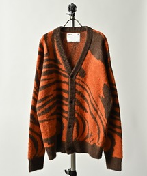 【ADAMPATEK/アダムパテック】mohair mixed cardigan marble / モヘアミックスマーブルカーディガン