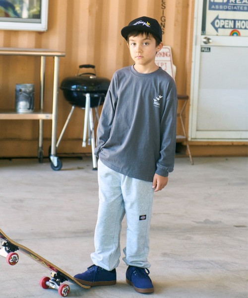 （What it isNt）ART BY MARKGONZALES（ワットイットイズント）の「(What it isNt)ART BY MARKGONZALES/ワット イット イズント マークゴンザレス キッズ ロンT DESI 47230327（Tシャツ/カットソー・キッズ・オフホワイト/チャコールグレー/グリーン・110cm/120cm/160cm/130cm/140cm/100cm/150cm）」の8枚目の写真