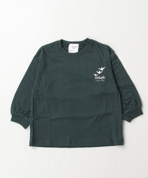 （What it isNt）ART BY MARKGONZALES（ワットイットイズント）の「(What it isNt)ART BY MARKGONZALES/ワット イット イズント マークゴンザレス キッズ ロンT DESI 47230327（Tシャツ/カットソー・キッズ・オフホワイト/チャコールグレー/グリーン・110cm/120cm/160cm/130cm/140cm/100cm/150cm）」の7枚目の写真