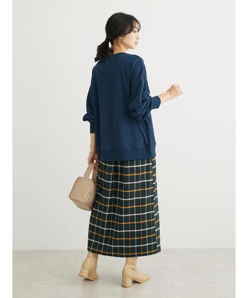 Green　Parks（グリーンパークス）の「アソートロゴ裏毛プルオーバー（Tシャツ/カットソー・レディース・グレー系その他/レッド/ブラウン/ネイビー/ダークグレー/オフホワイト・FREE）」の13枚目の写真