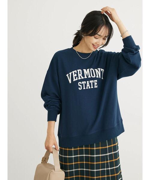 Green　Parks（グリーンパークス）の「アソートロゴ裏毛プルオーバー（Tシャツ/カットソー・レディース・グレー系その他/レッド/ブラウン/ネイビー/ダークグレー/オフホワイト・FREE）」の15枚目の写真