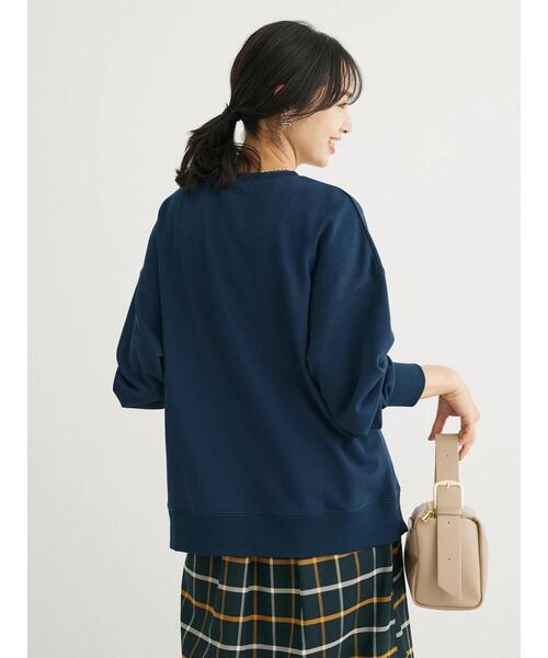 Green　Parks（グリーンパークス）の「アソートロゴ裏毛プルオーバー（Tシャツ/カットソー・レディース・グレー系その他/レッド/ブラウン/ネイビー/ダークグレー/オフホワイト・FREE）」の17枚目の写真